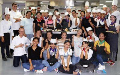 The Happy Chandara Students visit the The Academy of Culinary Arts Cambodia (ACAC) for a Workshop